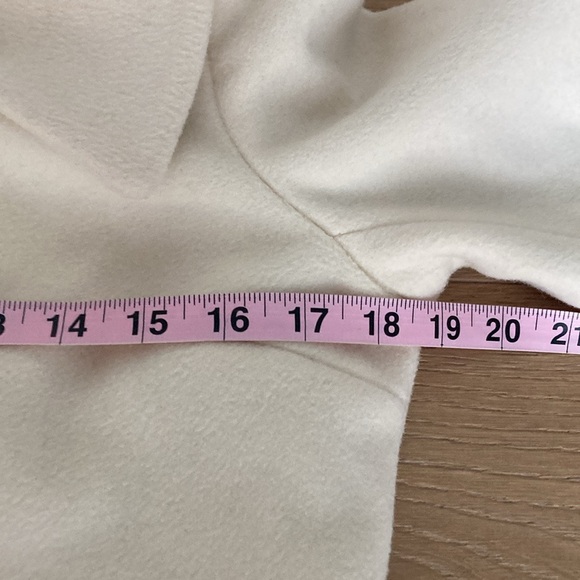 Anne Klein Cream Wool Winter  Coat - Picture 3 of 11